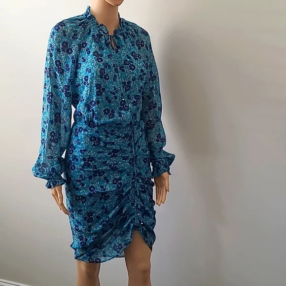 Veronica Beard Dresses Veronica Beard Becky Silk Ruched Mini